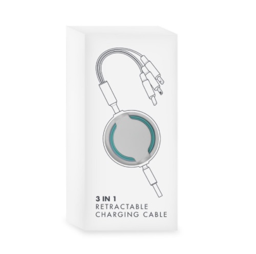 TC-ID120 Retractable Charging Cable (3in1) box