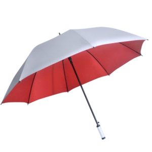 UM-OG06 30 inch silver coated umbrella red