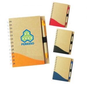 eco notepad with pen