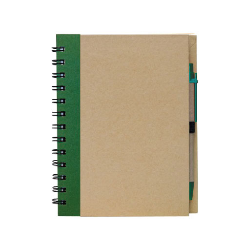 DN-MG03 Eco Notebook with Pen green