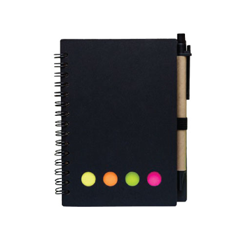 DN-MG06 Eco Notepad With Pen & Sticky Note black