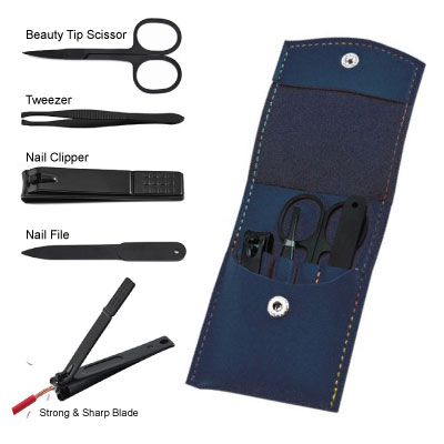 HS-GT35 4-In-1 Manicure Set with PU Cover 02