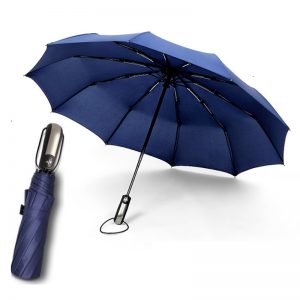 UM-GT02 21″ Auto-Open Close 3 Fold 10 Ribs Umbrella