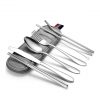 HS-AX01 7 in 1 Stainless Steel Cutlery Straw Set